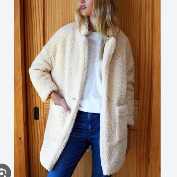 Emerson Fry Sherpa Teddy Bear Coat - Size S - Picture 8 of 8